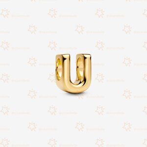 Pandora Letter U Alphabet Charm